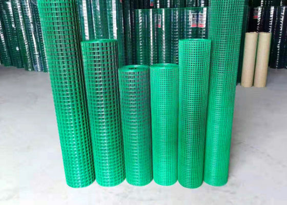18m Uzunluk Yeşil Plastik Kaplı Tel Çit Panelleri Pvc Kaplı Hasır Rulolar