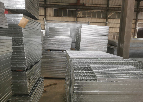 Q235 Sıcak Daldırma Galvanizli Çelik Izgara Plakası Depo İçin Basınç Kilitli