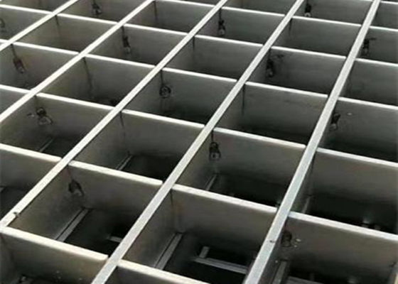 Güç İstasyonları için Gümüş Renkli 316 Paslanmaz Çelik Zemin Izgarası 100mm * 6mm