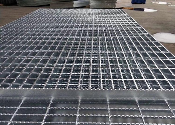 Güç İstasyonları için Gümüş Renkli 316 Paslanmaz Çelik Zemin Izgarası 100mm * 6mm