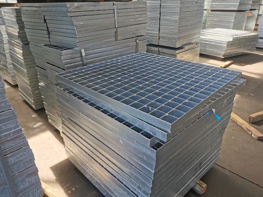 Düz Tip 76mm Galvanizli Çelik Izgara Isı Yayılımlı Merdiven Izgarası NAAMM Standardı