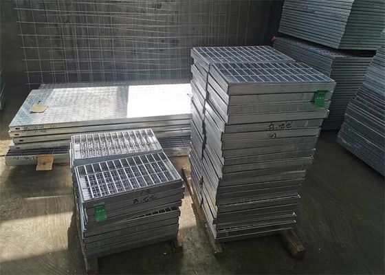 Kaymaz Bar Izgara Basamakları 5mm Kalın Metal Tahliye Izgarası Basınç Direnci