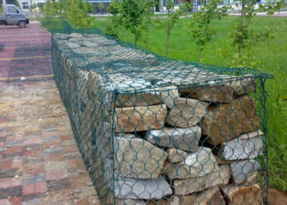 Korozyon Önleyici Gabion Hasır Paneller Altıgen Çift Bükümlü Dokuma