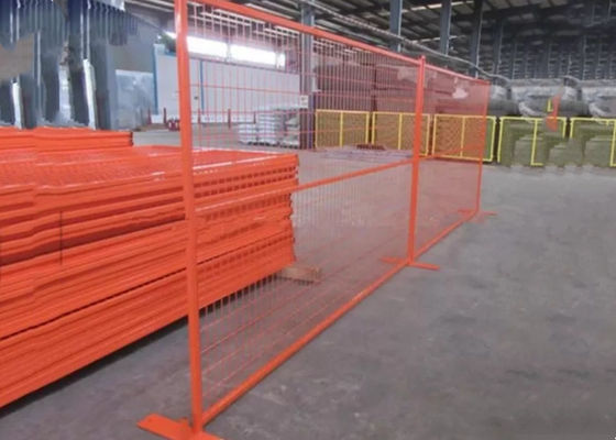 Galvanizli Toz Boyalı Geçici Çit Panelleri 300mm Özel Renk