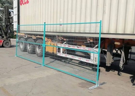 PVC Kaplı Geçici Çit Panelleri 5.0mm Tel Çapı Isıl İşlem Görmüş