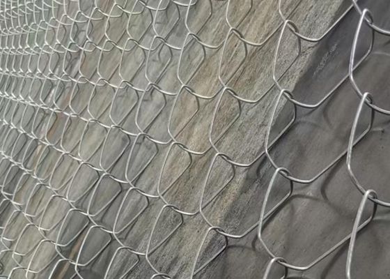 Spor Bahçesi Bahçe Elmas Zincir Bağlantı Çiti 20m Genişlik 75X75mm