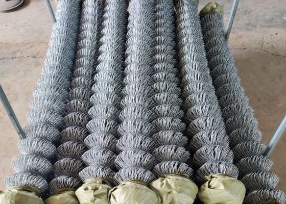 3.0mm Pvc Kaplı Galvanizli Zincir Bağlantı Çiti, Knuckle Büküm Kenarlı